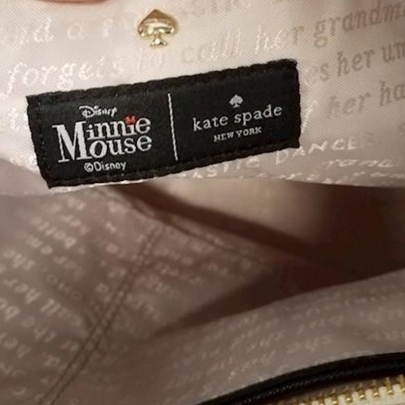 KATE SPADE DISNEY MINNIE MOUSE Zip Top TOTE Purse Handbag - Picture 9 of 10